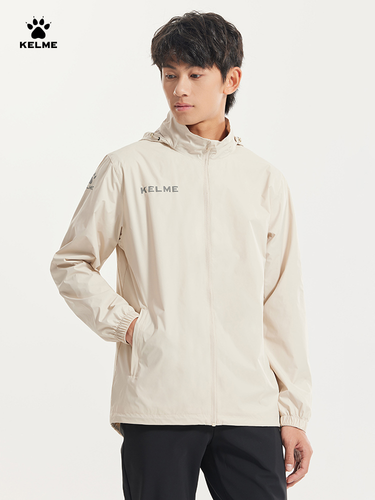 Outdoor Sport Windbreaker - KELME Sportowa wiatrówka męska Letnia wiatroszczelna