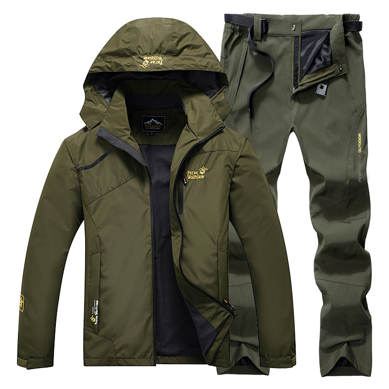 Outdoor Sport Windbreaker - Wodoodporny kombinezon wędkarski Oddychająca, wytrzymała kurtka