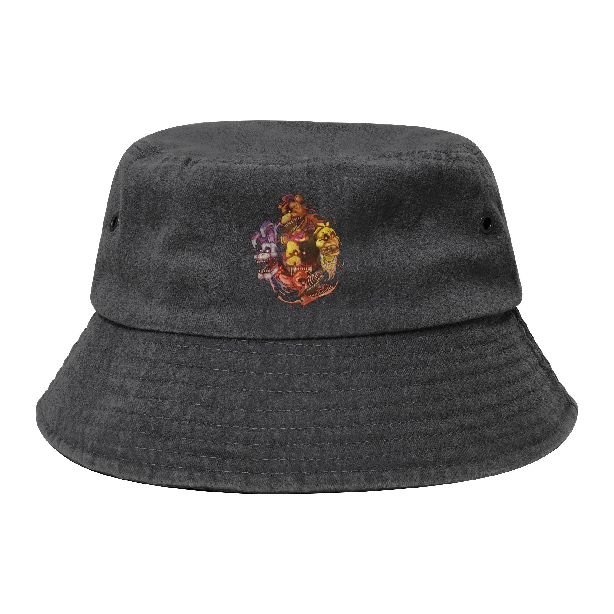 Outdoor Sport Ideas - Unisexowe postarzane czapki typu bucket hat