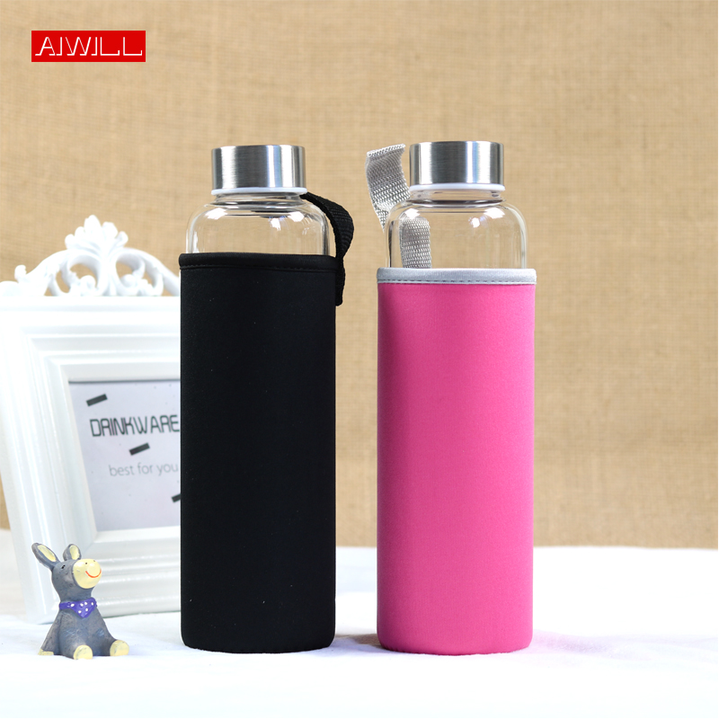 Outdoor Sport Glass Water Bottle - AIWILL Gorąco sprzedająca się szklana sportowa