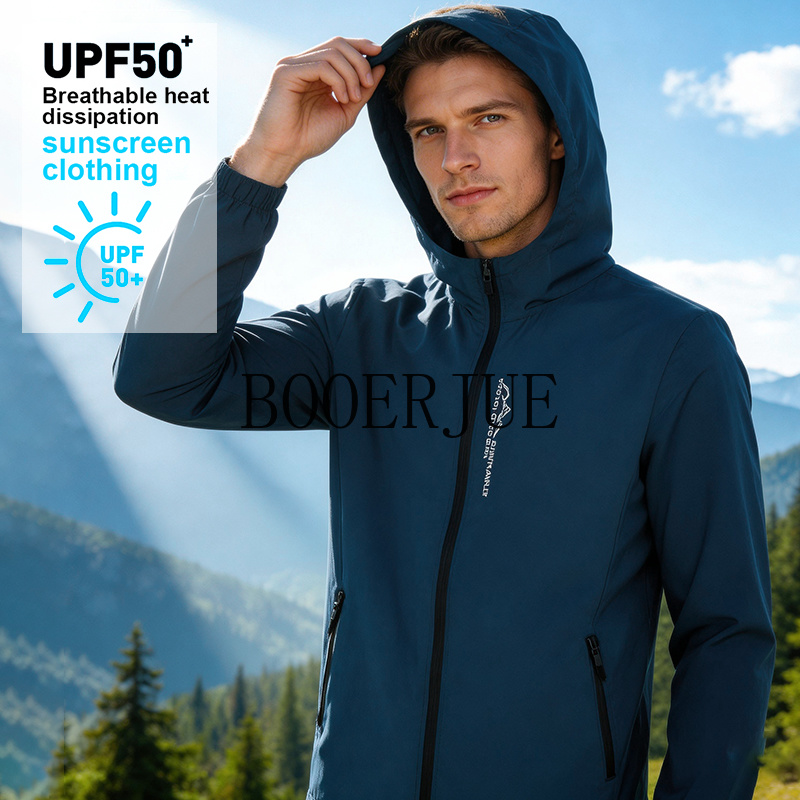 Outdoor Sport Jacket - Męskie wodoodporne kurtki trekkingowe na lato,