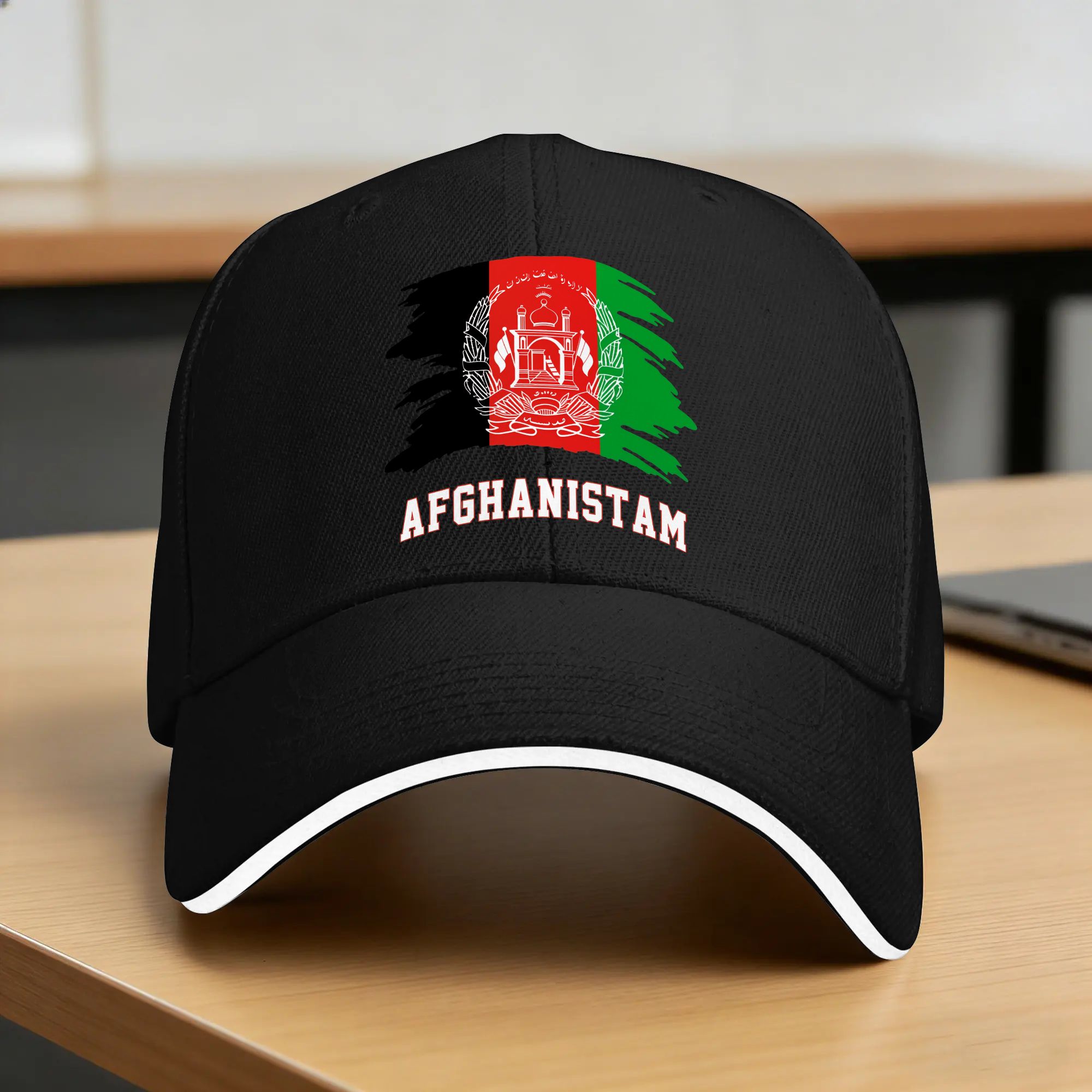 Outdoor Sport Ideas - Czapka baseballowa z flagą Afganistanu, afgańska