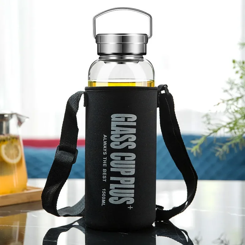 Outdoor Sport Glass Water Bottle - 2L szklana butelka na wodę z