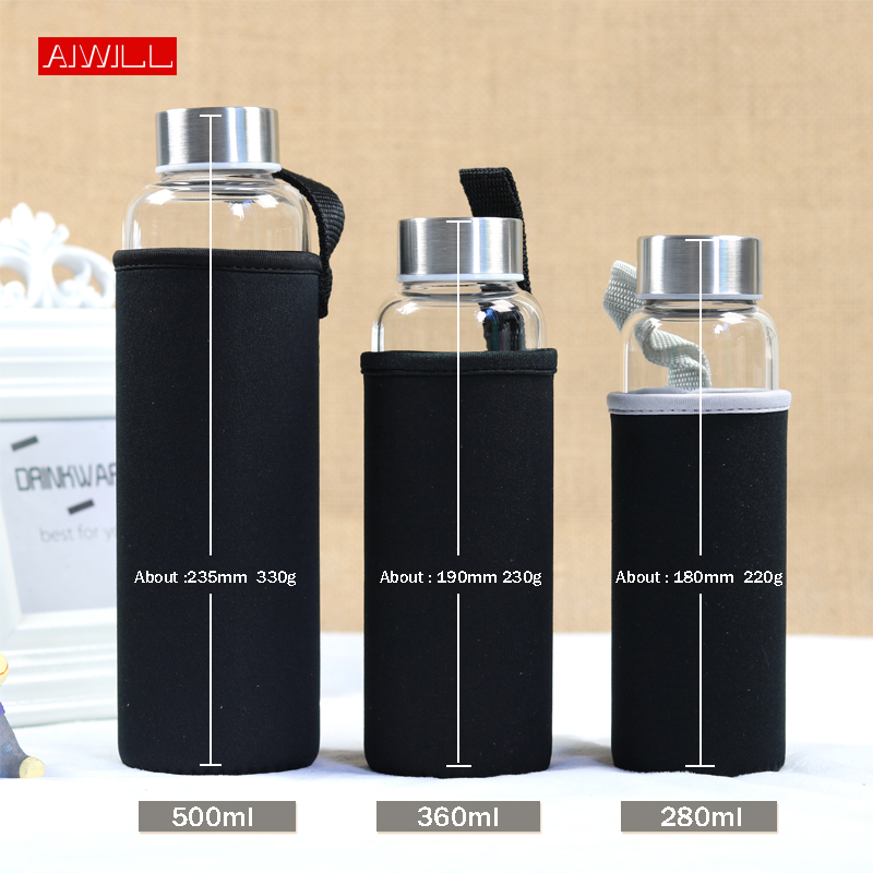 AIWILL Gorąco sprzedająca się  – Outdoor Sport Glass Water Bottle recenzja i cena