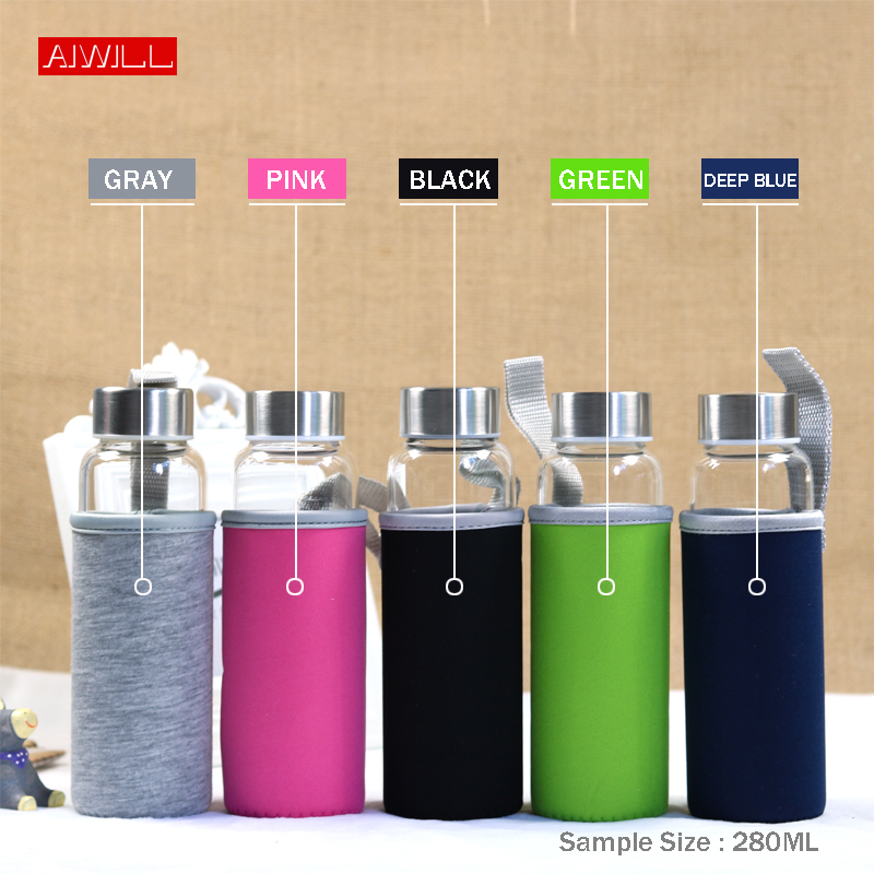 AIWILL Gorąco sprzedająca się  – Outdoor Sport Glass Water Bottle recenzja i cena