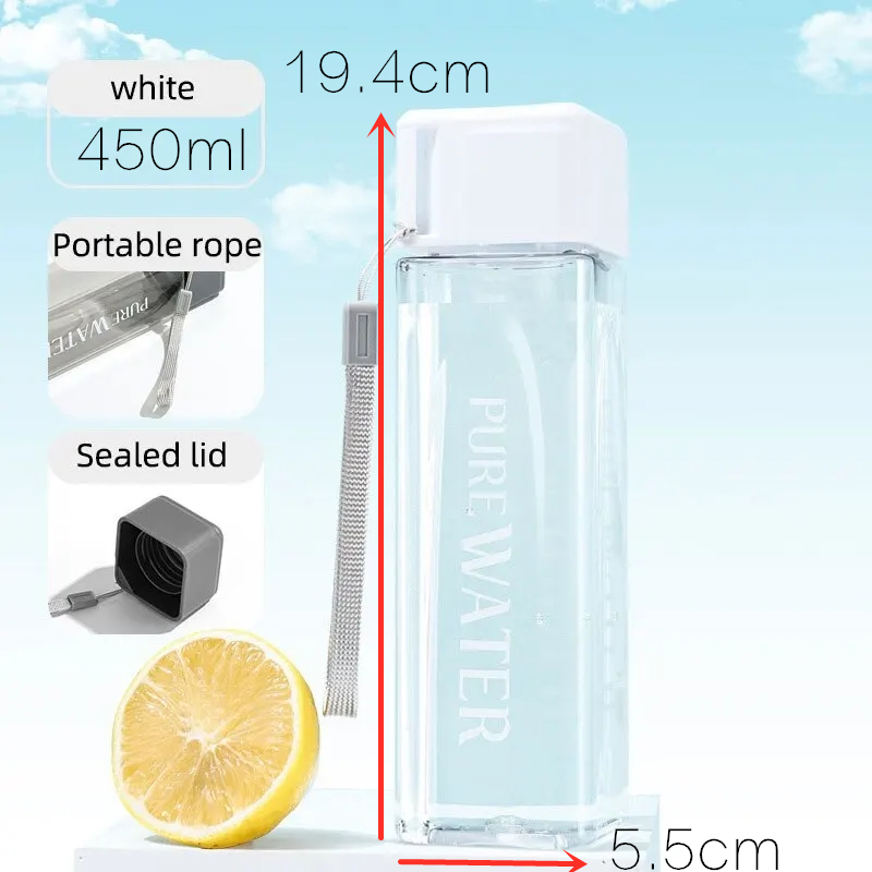 450ml, 1 szt. Przezroczysty kw – Outdoor Sport Glass Water Bottle recenzja i cena