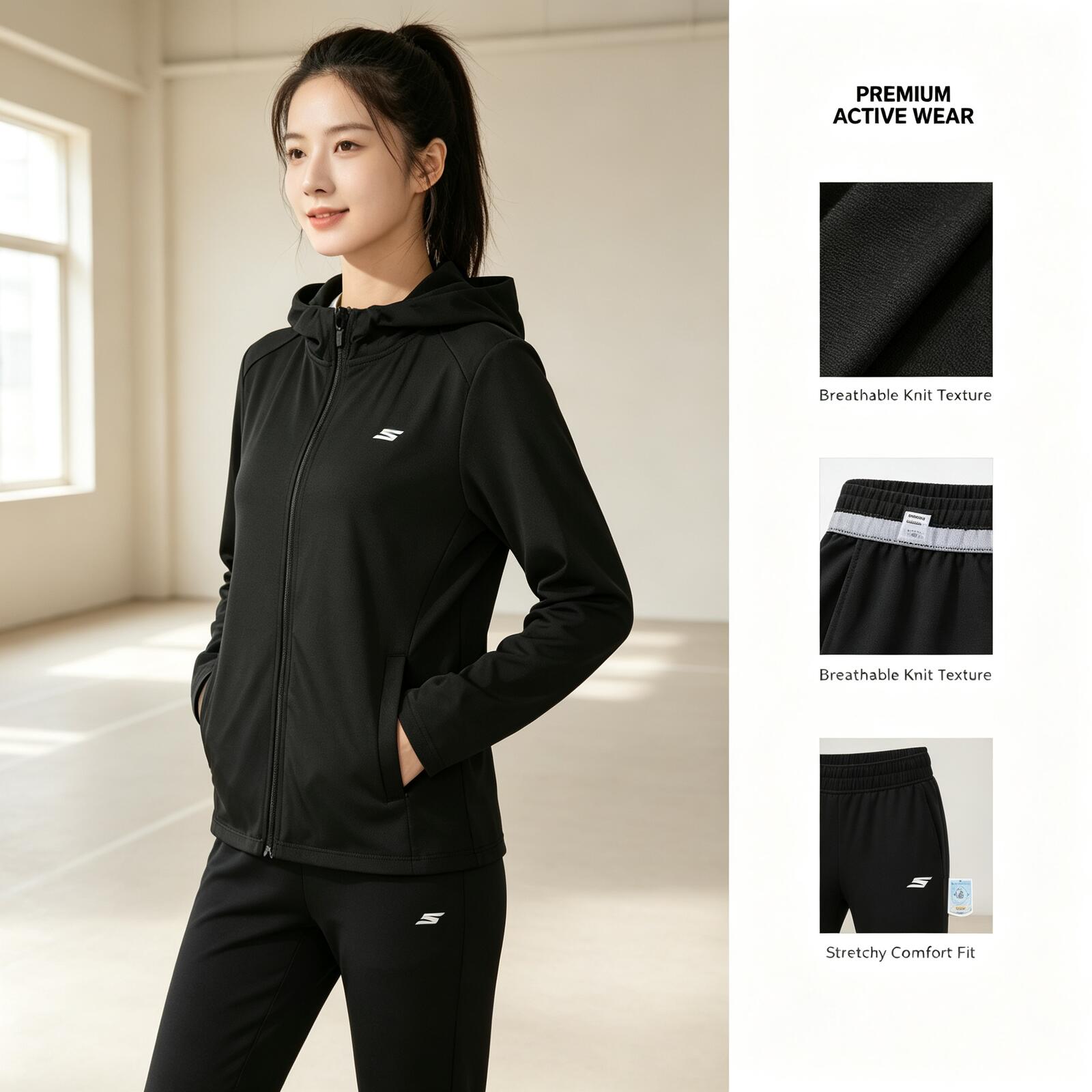 SKECHERS Damska lekka dzianino – Outdoor Sport Jacket Women'S recenzja i cena